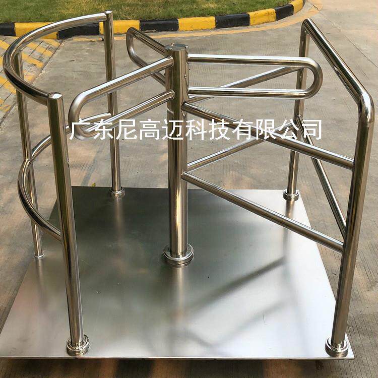 达州车站出口旋转门不锈钢转闸可移动单向门通道禁行器半高单限门