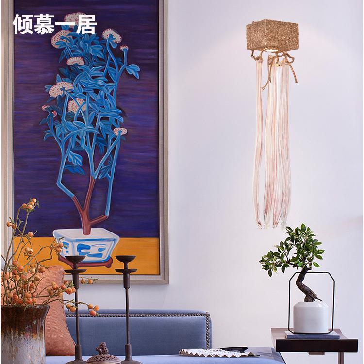 全铜壁灯过道卧室灯阳台走廊床头灯欧式风书房酒店装饰创意壁灯