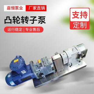 高粘度食品级不锈钢凸轮转子泵果粒面糊蜂蜜糖浆AES化工胶水输送