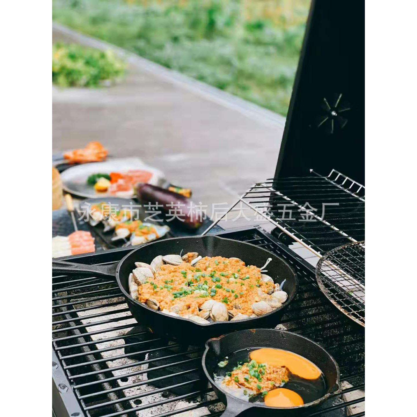 我是工厂 bbq 大方炉 庭院户外大型环保四方烧烤炉大容量闷烤炉