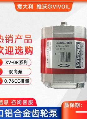维沃尔双向泵X0R0607BBBE意大利VIVOIL液压泵铝合金齿轮泵VIVOLO