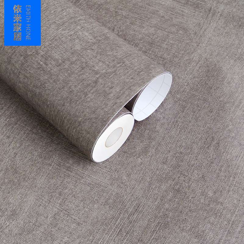 PVC墙纸壁纸自粘 导气槽服装店理发复古工业风办公室HMD9072