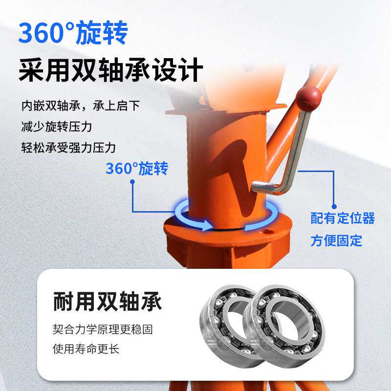 吊机起重车间小型家用装修上料吊砖提升机吊料机支吊机2吨可移动