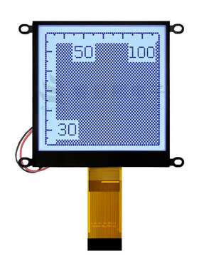 睿显熙液晶屏厂家3.5寸点阵屏160x160点阵数黑白屏液晶显示屏模组