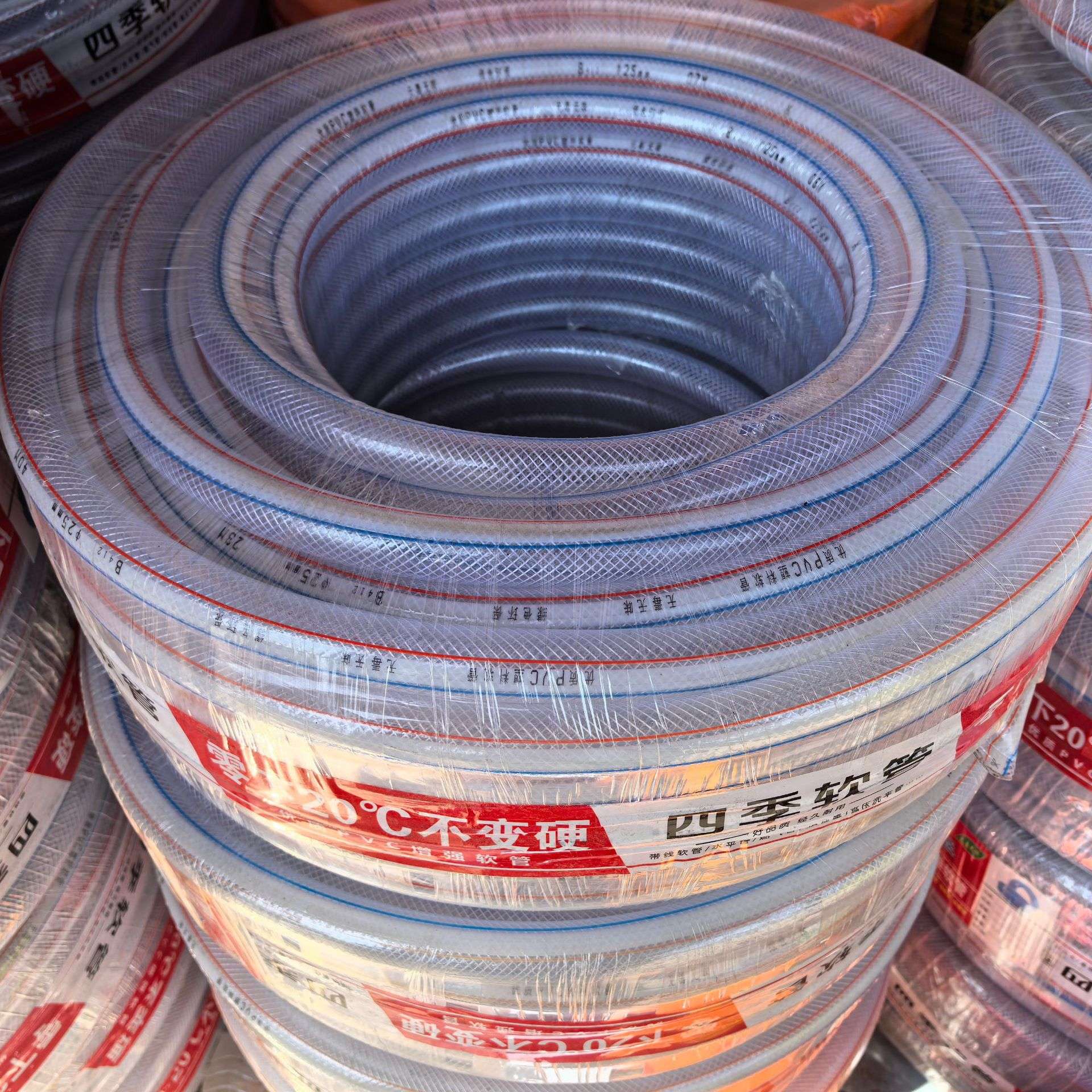 PVC水管塑料蛇皮软管四季水管线管家用透明管网纹管