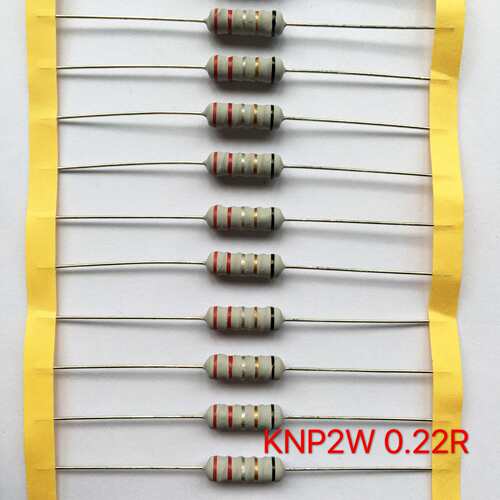 绕线电阻KNP  2W   10R   0R1,渡锡铜线