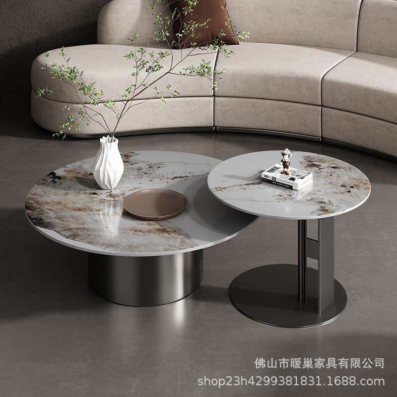 现代轻奢圆形茶几组合大小圆客厅家用小户型高级岩板圆桌佛山家具,鲜花速递/花卉仿真/绿植园艺,割草机/草坪机,淘宝优惠券,粉丝福利购,淘宝优惠卷