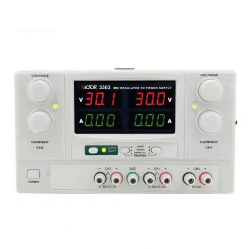 胜利VC3303数显多路可调直流稳压电源30V/3A电源稳压电源