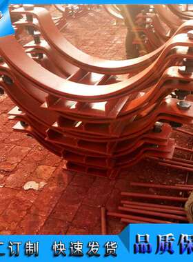 供应焊接滑动支座 焊接管夹横担 焊接型T型管托 管夹滑动支座