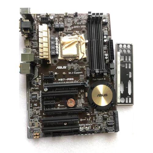 询价现货 华硕H97M-PRO 1150针MATX台式机主板 成色新议价