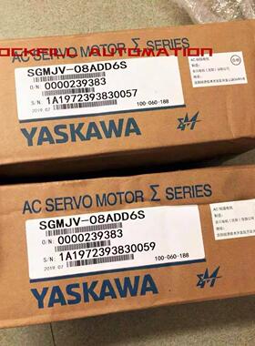 【铛裆机械】SGMJV-08A3E6S/SGMJV-08ADD6S安川伺服电机全新质保