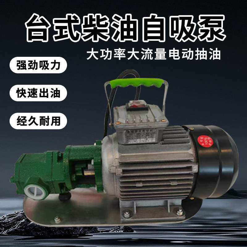 220V大功率台式自吸柴油泵12V24V直流柴油煤油自吸泵550W电动油泵