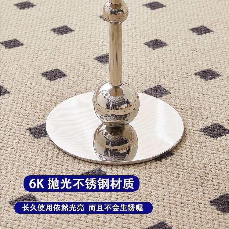 沙发边几现代简约奶油风网红不锈钢玻璃小圆桌客厅卧室床头小茶几