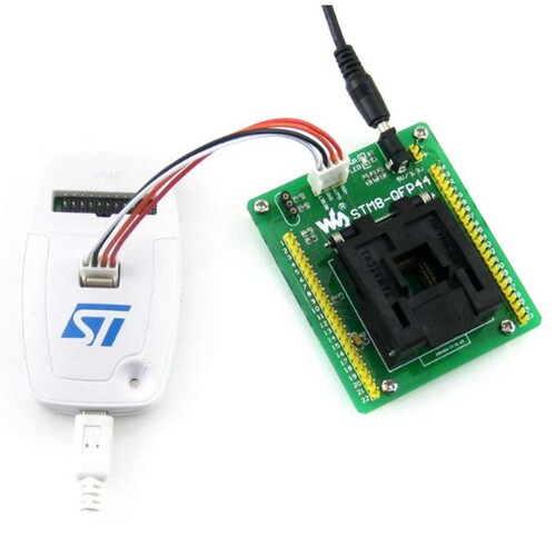 STM8-QFP44 微雪 STM8专用编程座 烧写座 QFP44 0.8mm 原装座子