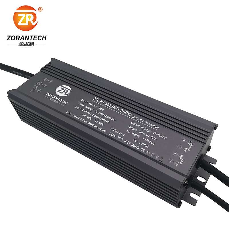 DALI调光电源240W工矿灯恒直流LED开关电源防水PUSH调光驱动电源