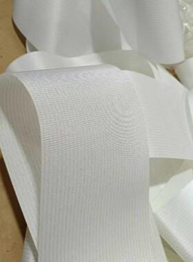 白色PU双面布纹输送带 0.5mm厚白色输送带