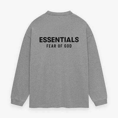 FALL24 ESSENTIALS街HOLIDAY系列FOG圆领宽松女长袖t恤打底
