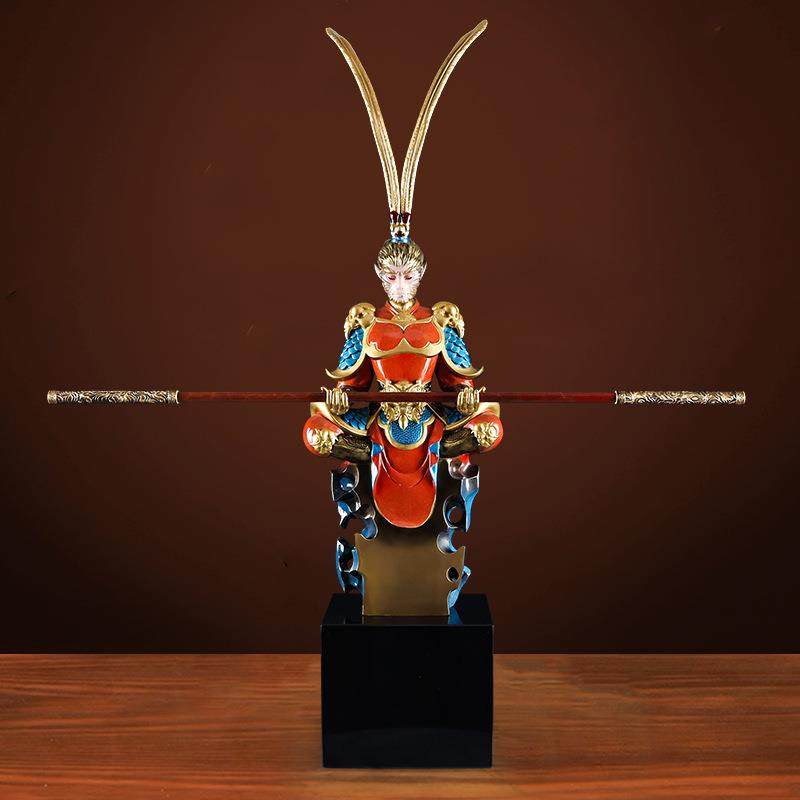 喜鑫福孙悟空铜猴子全铜摆件创意家居客厅装饰工艺品齐天大圣收藏