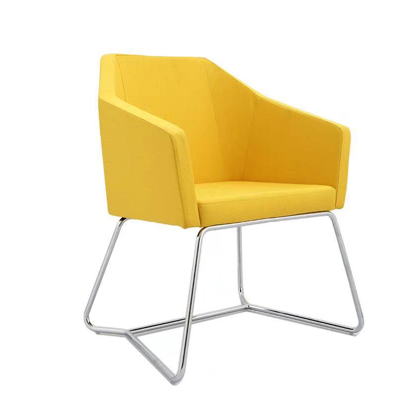 休闲洽谈桌椅组合现代简约创意沙发椅咖啡厅会客室接待休闲椅布艺