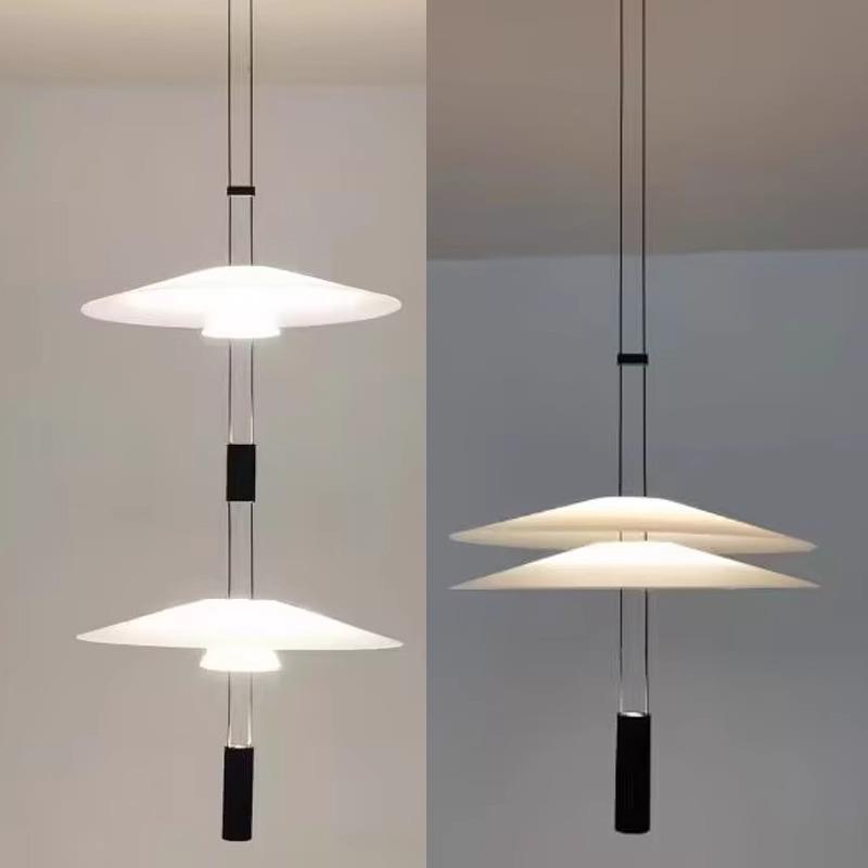 意大利现代简约创意飞碟客厅火烈鸟书房艺术个性饭厅北欧餐厅吊灯