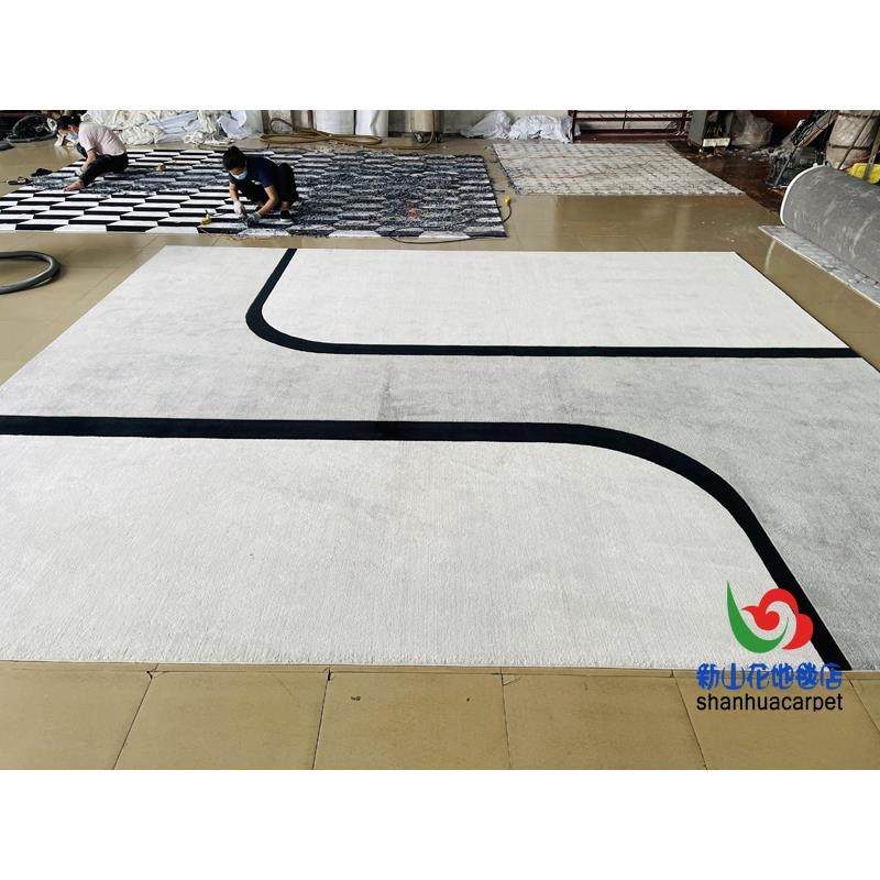 现代简约长方形格子中式客厅茶几沙发地毯书房卧室大厅接待室满铺,居家布艺,地毯,淘宝优惠券,粉丝福利购,淘宝优惠卷