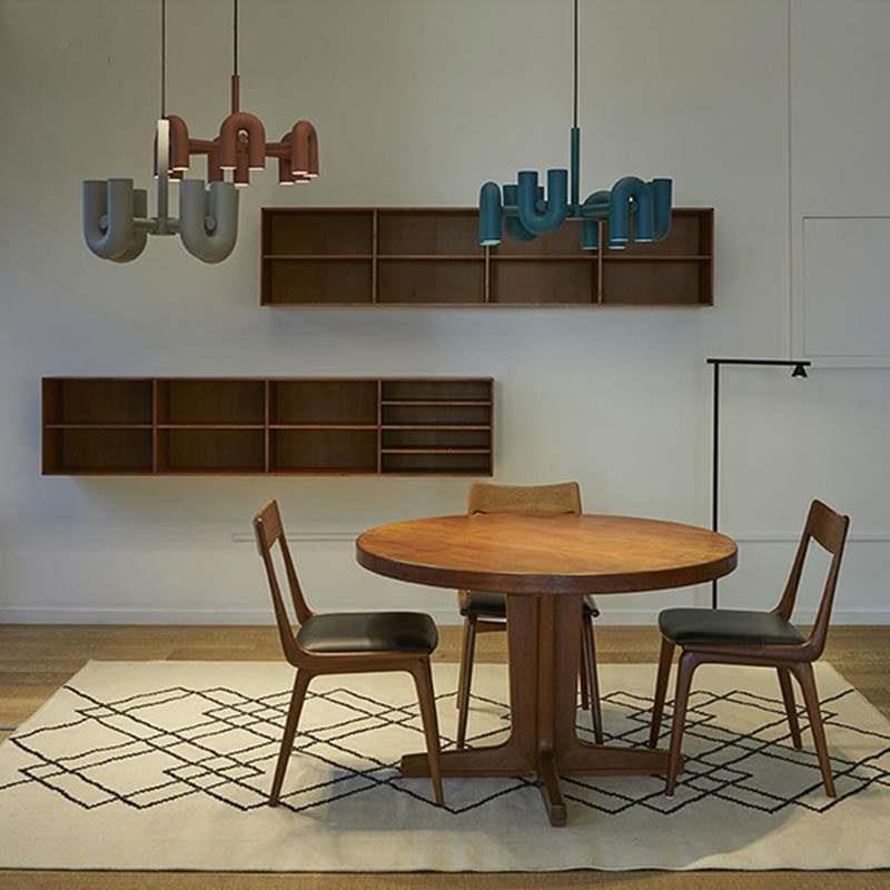 U型创意AG个性儿童房极简现代卧室设计师客厅吊灯男孩餐厅灯O艺术