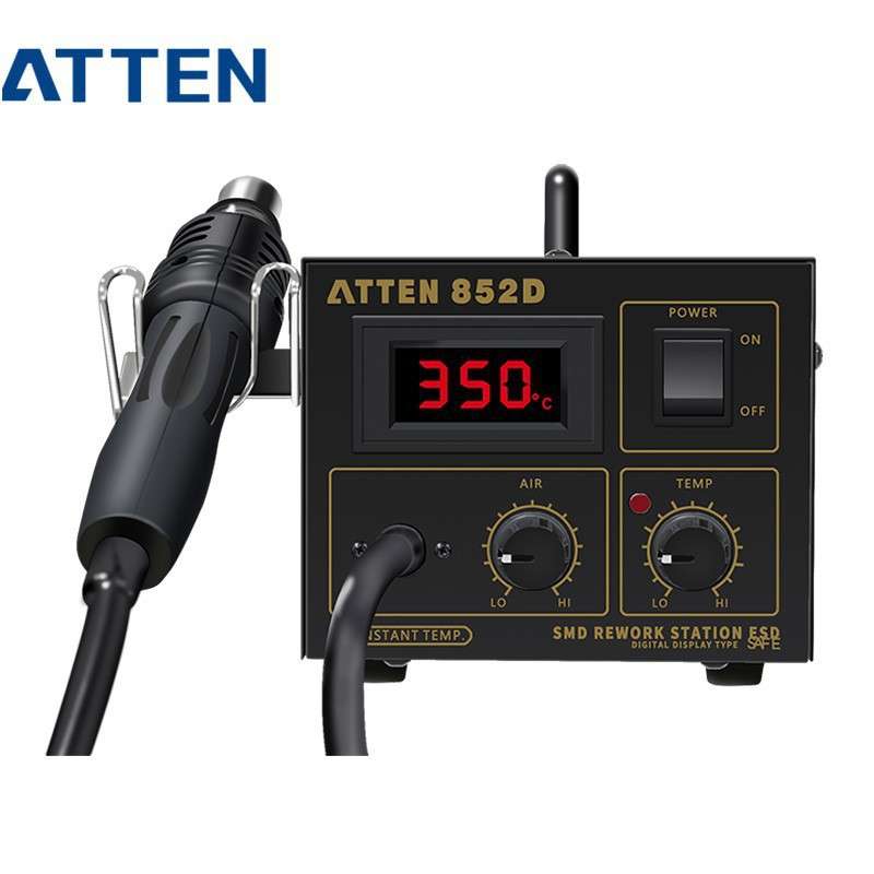 安泰信AT852D大功率热风拆焊台自动休眠恒温数显风550W