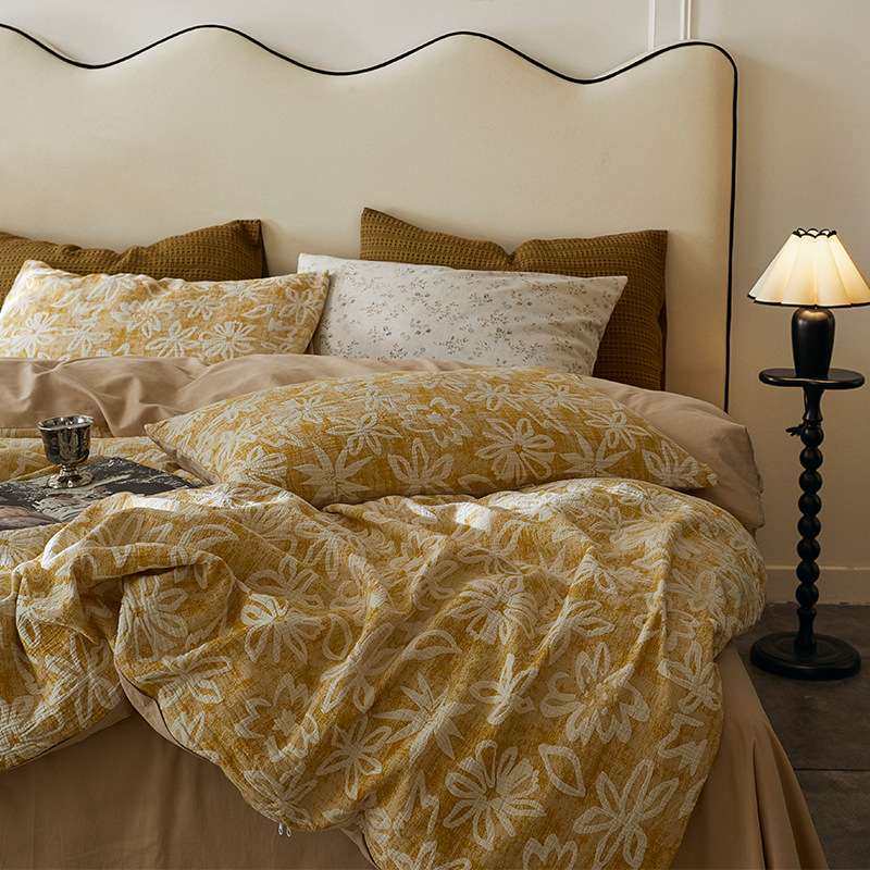 复古简约中古风60支床单被套四件套全棉纯棉舒适床笠式床上用品,鲜花速递/花卉仿真/绿植园艺,割草机/草坪机,淘宝优惠券,粉丝福利购,淘宝优惠卷