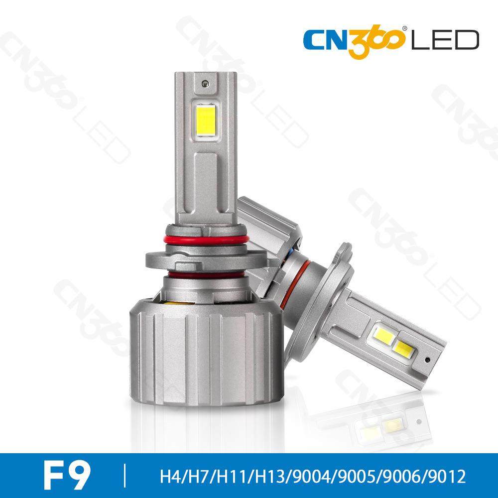 CN360 F9款180W汽车led大灯大功率双铜管LED车灯H4H7H11远近光灯