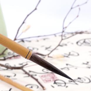 红星宣笔鼠须长锋毛笔鼠须毫创作花鸟山水国画勾线绘画毛笔学生批