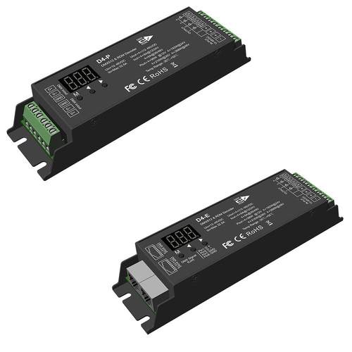 D4P/D4E 4通道恒压DMX512/RDM解码器 12-48V 1152W PWM频率可选