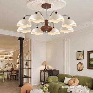 中古蛋壳客厅吊灯美式复古感新款法式主卧室灯具