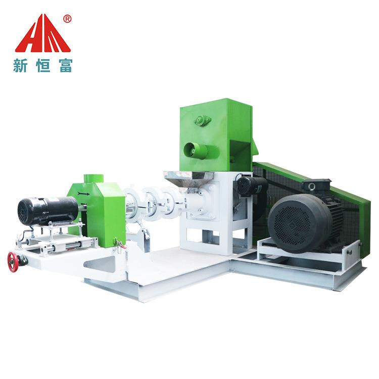 恒富机械颗粒饲料膨化设备漂浮鱼饲料膨化机玉米饲料膨化设备