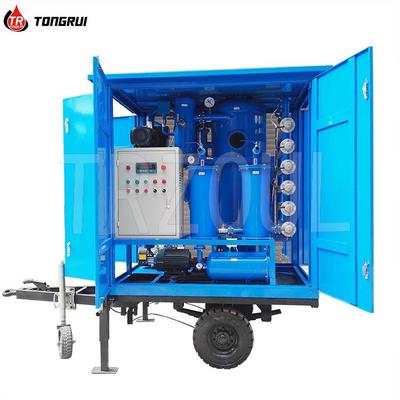 出口型ZJA-50FTJ四开门封闭式绝缘油双级真空滤油机|带拖车