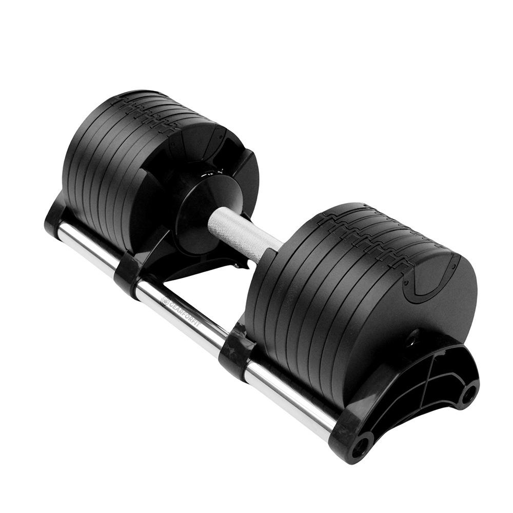 智能可调节哑铃男士练臂肌家用健身器材快速调节圆形哑铃2KG运动