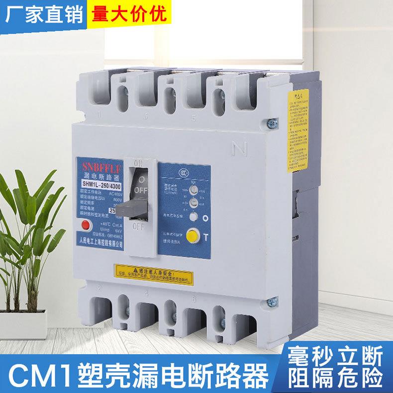 CM1LE漏电保护开关 漏电断路器 低压电器 规格齐全 塑壳断路器