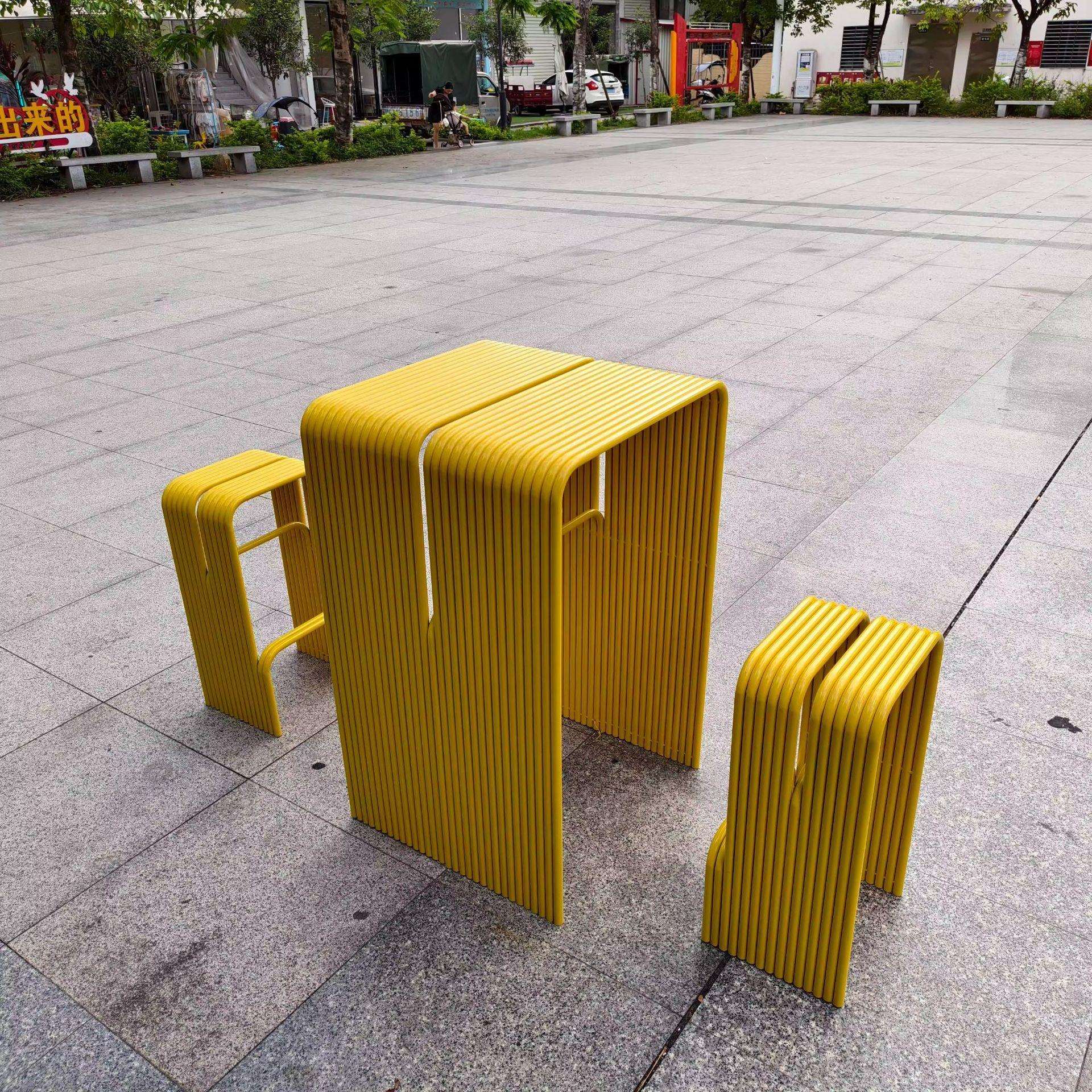 户外桌椅套件组合设计师款庭院露台花园奶茶咖啡店简约民宿酒店