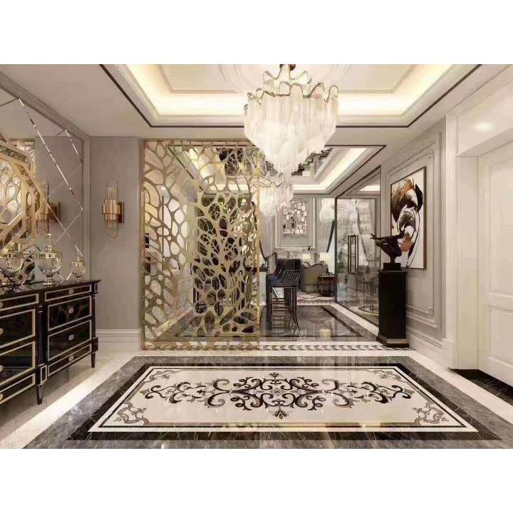 佛山厂家直供现代简约铝屏风酒店铝合金屏风轻奢铝合金屏风