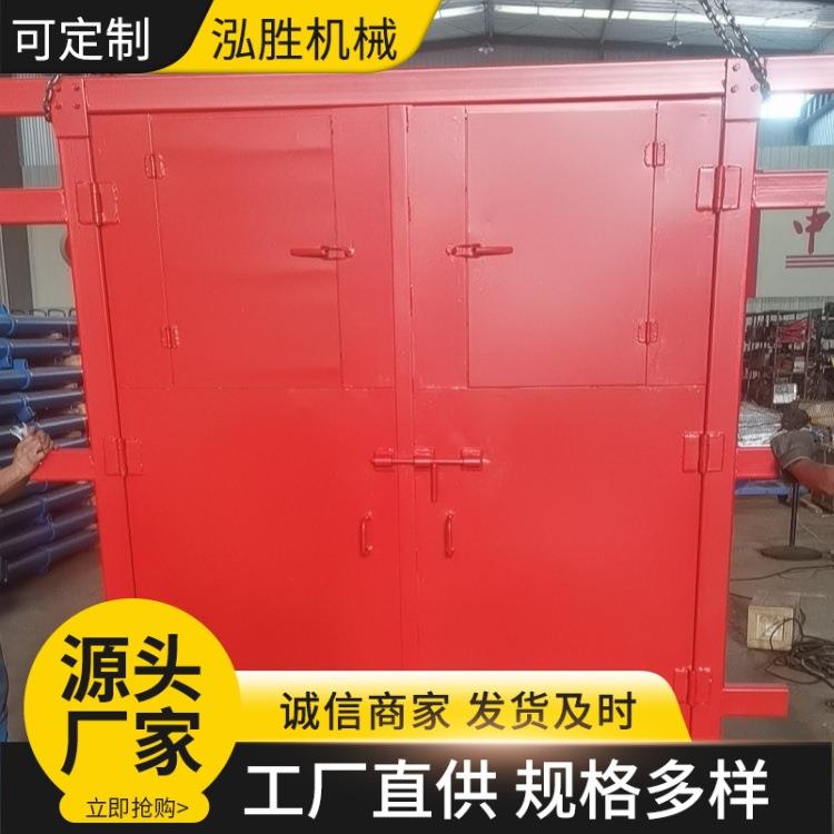 井下用防火栅栏两用门 避难硐室矿用门 带视察窗口隧道铁路防护门