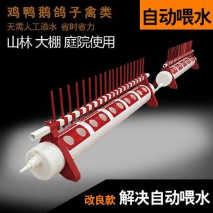 鸡用自动饮水槽鸭子饮水器鹅用喂水槽家禽水槽子喝水碗散养鸡水槽