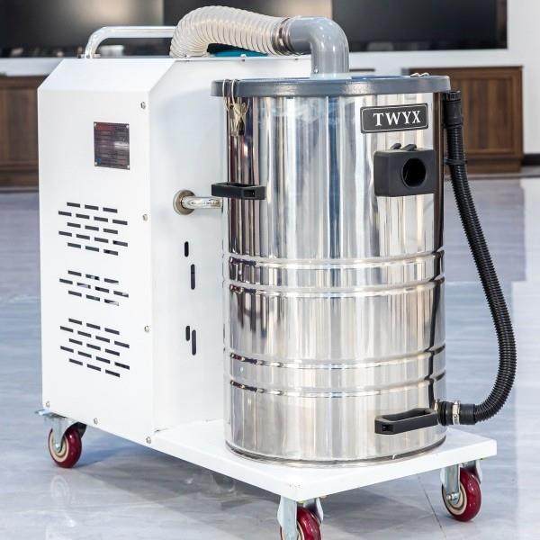 DL4000-80移动式干湿两用工业吸尘器 4KW地坪打磨粉脉冲式吸尘器