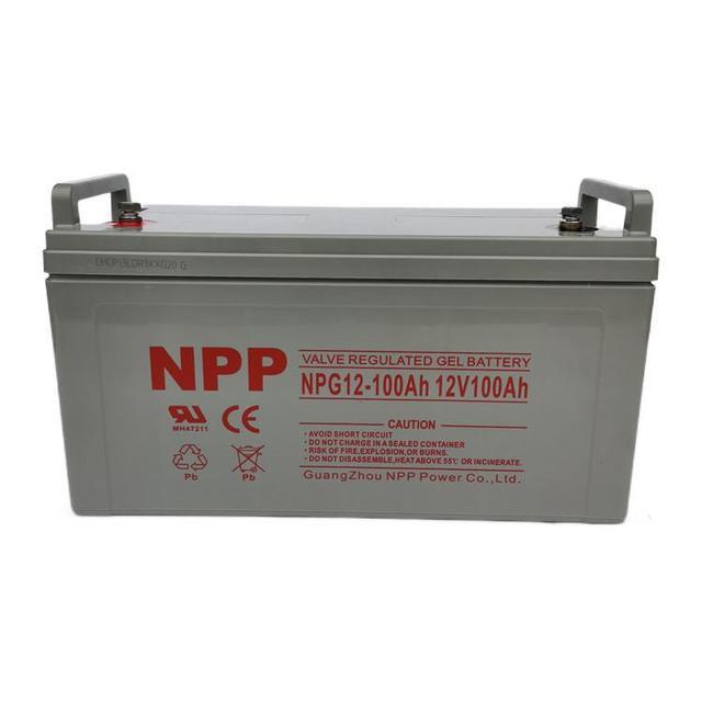 广东耐普NPP蓄电池NPD12-65AH深循环12V65AH户外移动基站