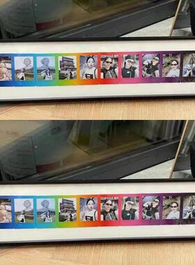 37N画框先生铝合金拍立得相框彩虹相纸相框画框定 制相框摆台黑色