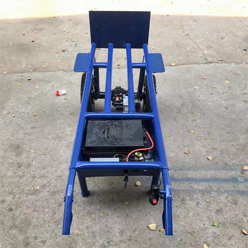 山路爬坡独轮运输电动手推车家用小型手推搬运平板车多功能小推车