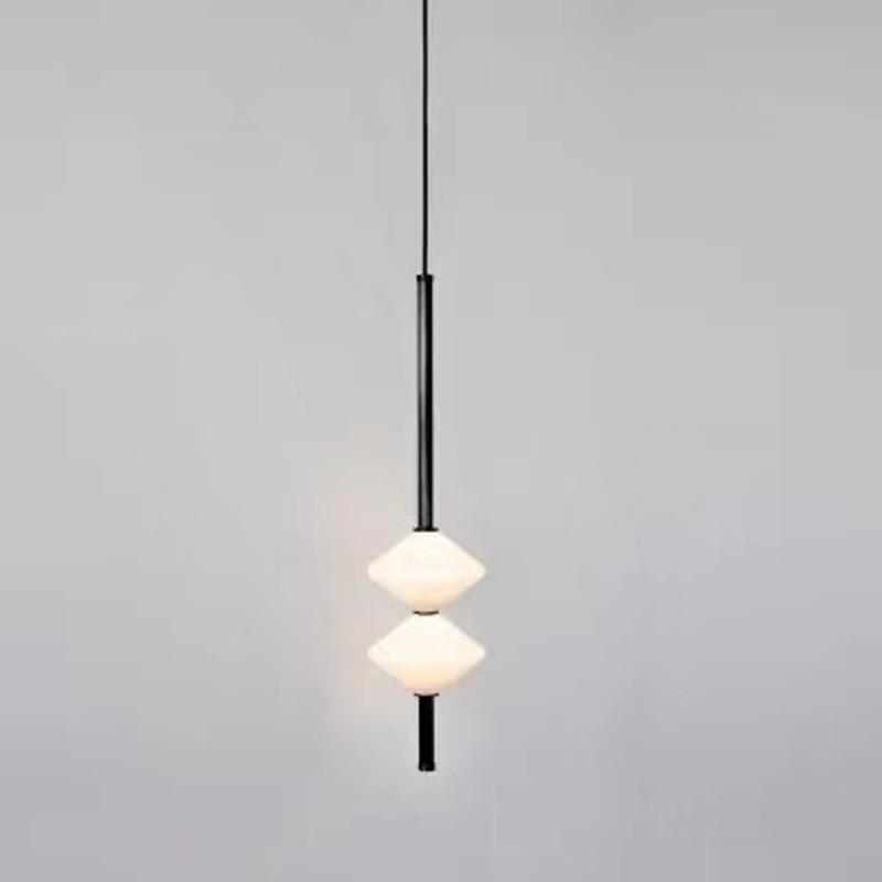 现代极简吊线北欧餐厅客厅设计师简约吧台创意玻璃卧室床头小吊灯