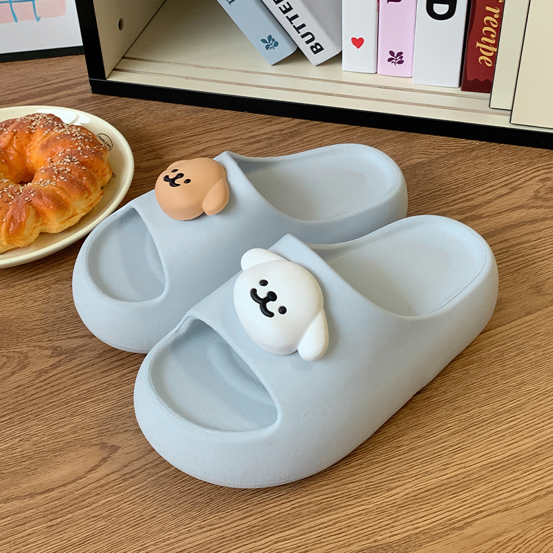 卡通小狗厚底增高EVA拖鞋