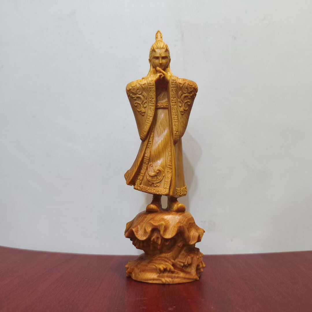 崖柏木雕敖丙雕刻实木木雕家居摆件工艺品车载木质家用文玩装饰