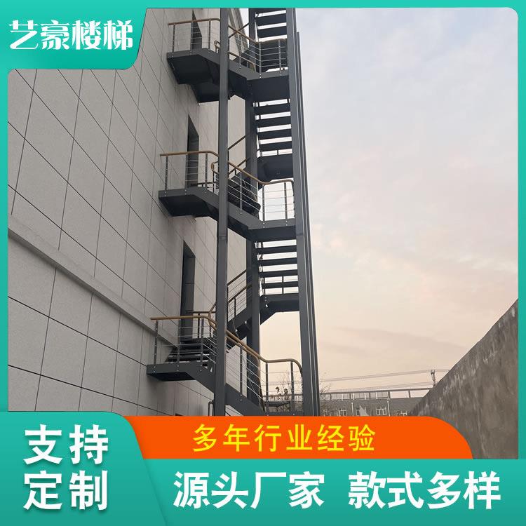 现货别墅阁楼家用双梁楼梯室内室外小户型直梁梯简约斜梁轻奢风