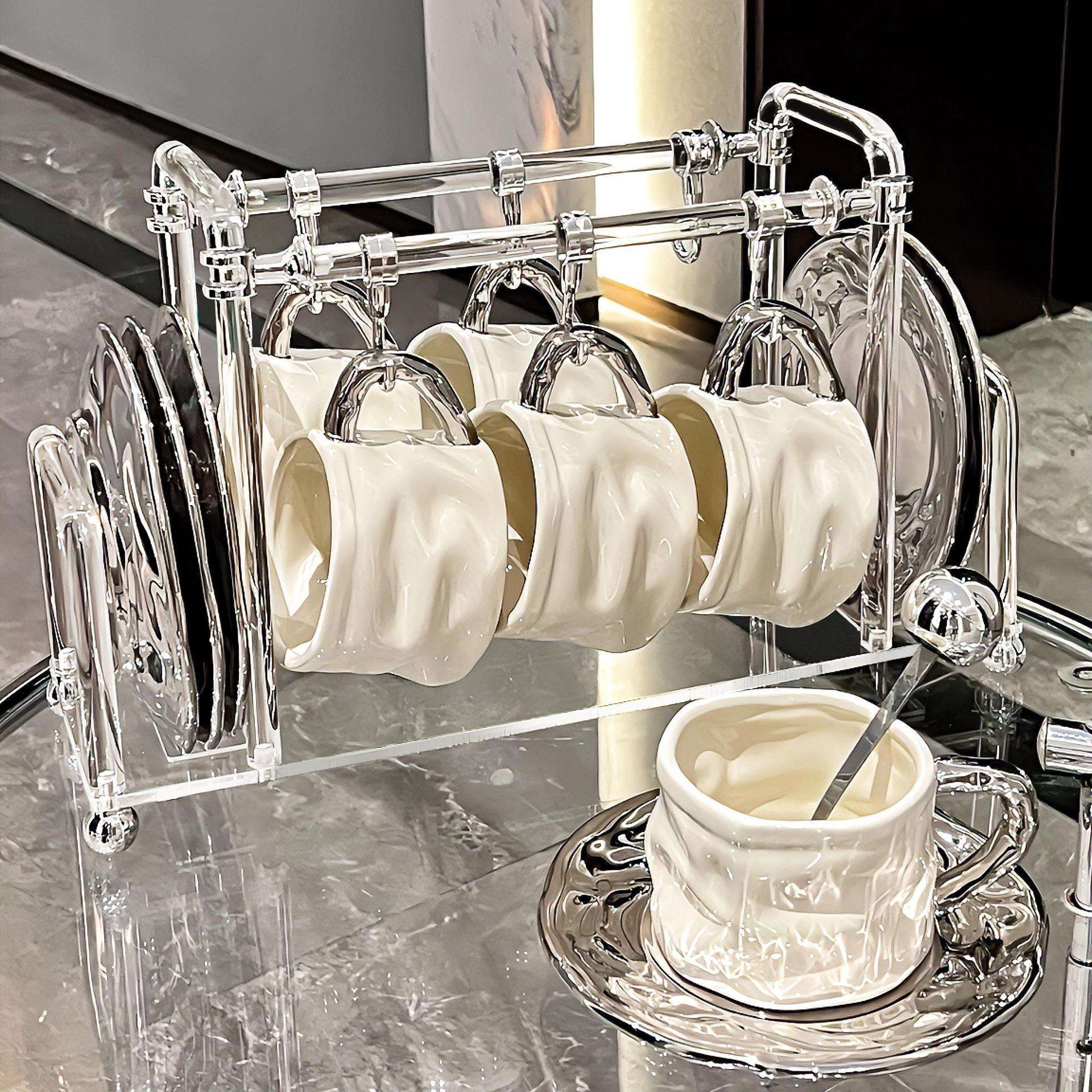 下午茶欧式餐具杯碟日式高颜值英式杯子套装陶瓷咖啡复古默认项无