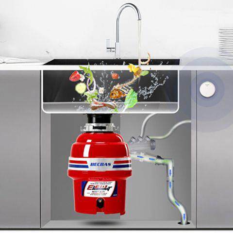 贝克巴斯E40家用厨房食物垃圾处理器水槽厨余粉碎机无线开关